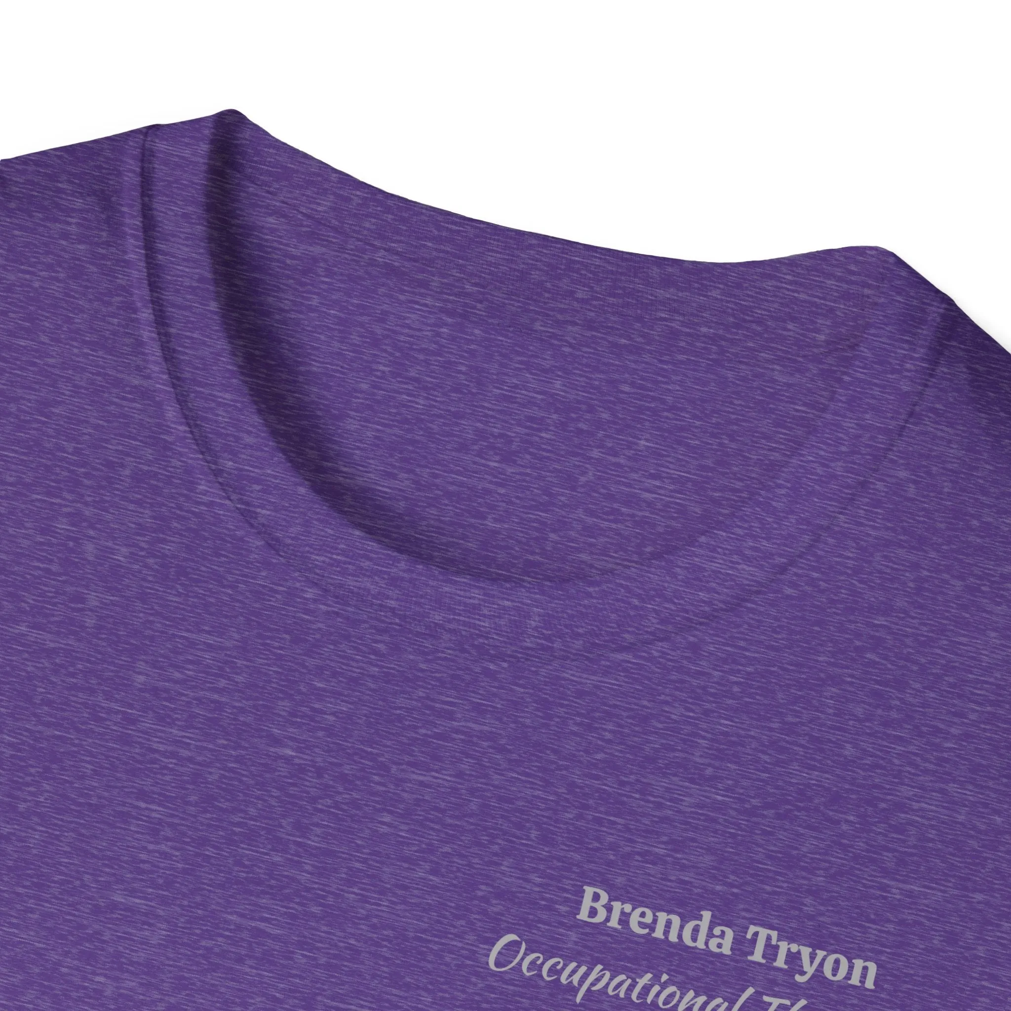 "Personalized" ClearSky Rehabilitation Hospital [Brenda Tryon- Occupational Therapist] [Front/Back Logo] | Unisex Softstyle T-Shirt