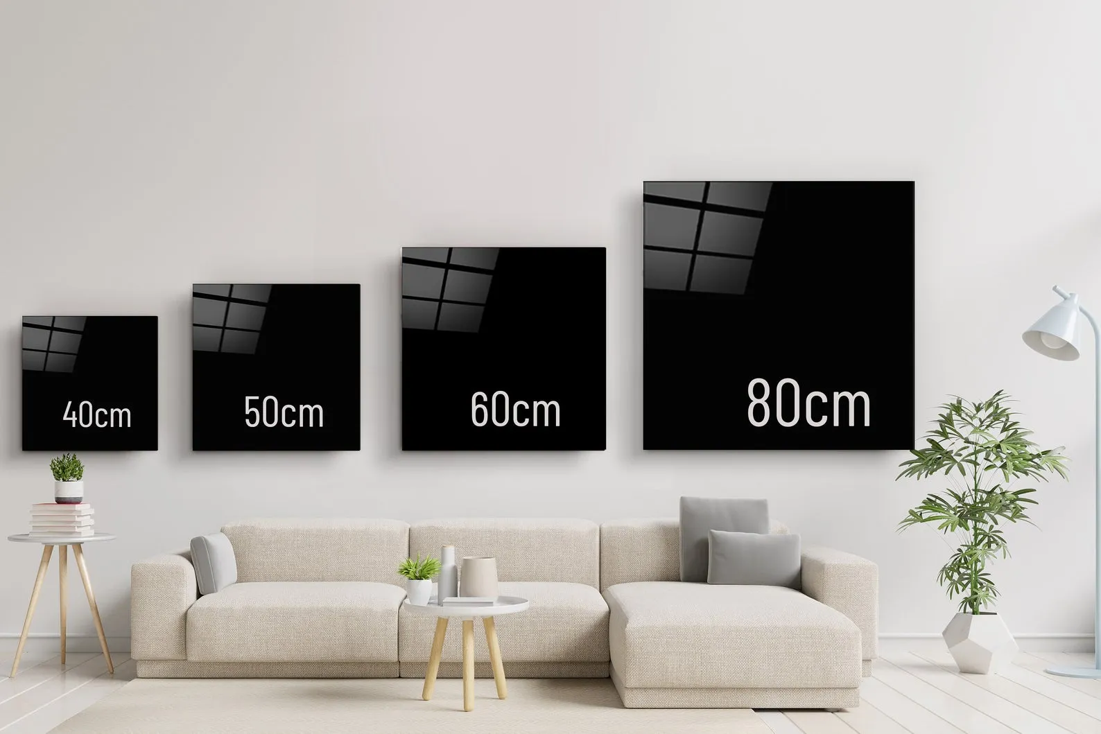 ."POP Art Brush Strokes V1". Designer's Collection Glass Wall Art