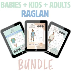 Raglan Tee Babies   Kids   Adults BUNDLE
