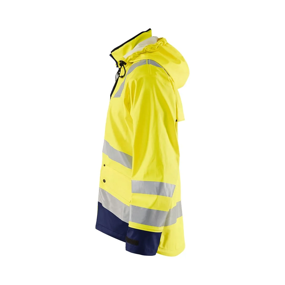 Rain&#x20;Jacket&#x20;Level&#x20;2&#x20;4302&#x20;High&#x20;Vis&#x20;Geel&#x2F;Zwart&#x20;-&#x20;Bl&#xE5;kl&#xE4;der