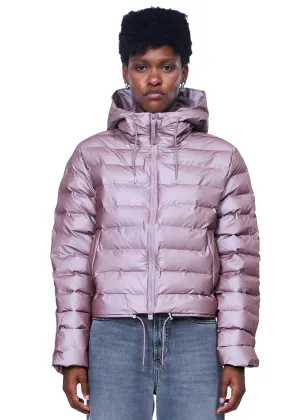 Rains Lohja Short Puffer Jacket W3T2 in Muse