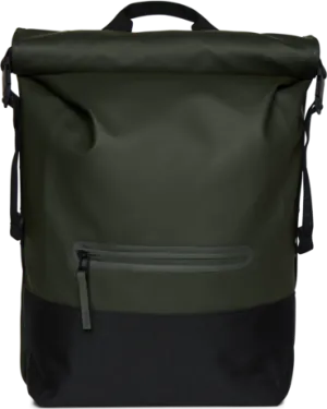 Rains Trail Rolltop Backpack Green | Buy Rains Trail Rolltop Backpack Green here | Outnorth