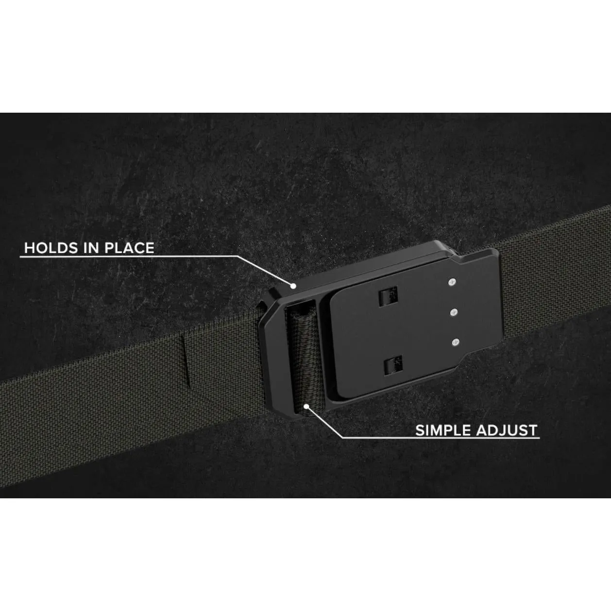 Rak Buck Large Logo Groove Life ™ Stretch Belt