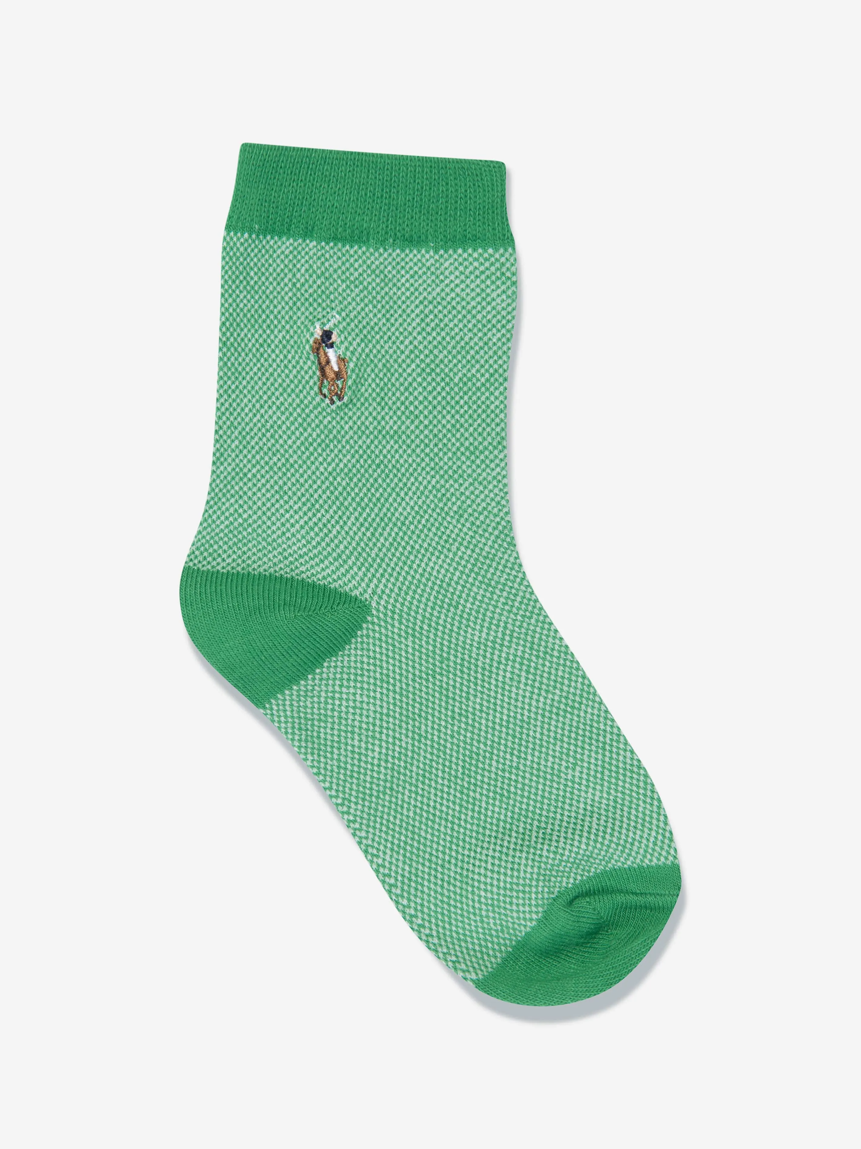 Ralph Lauren Boys 3 Pack Bear Socks Set in Navy