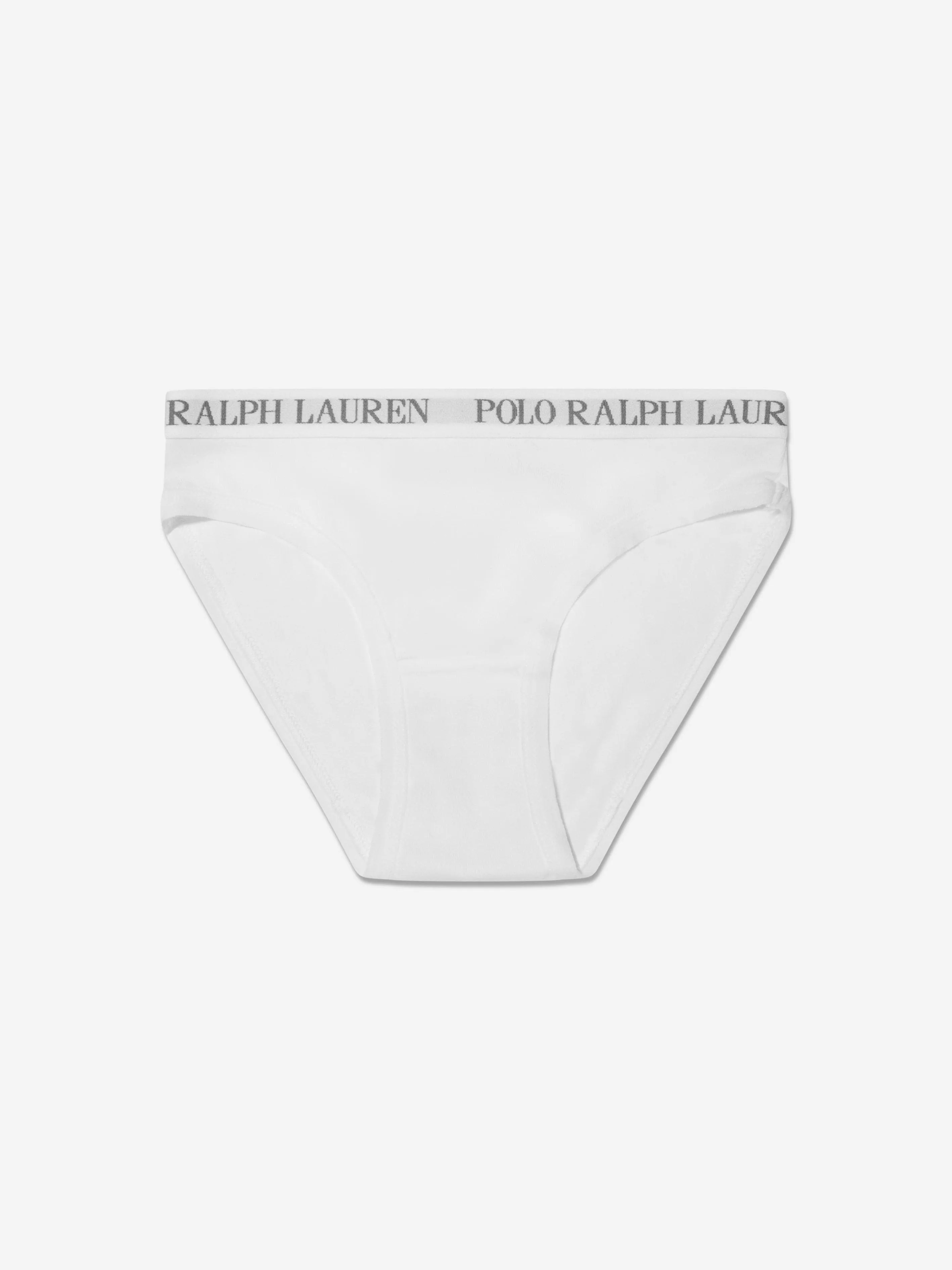 Ralph Lauren Girls 3 Pack Bikini Brief Set in White