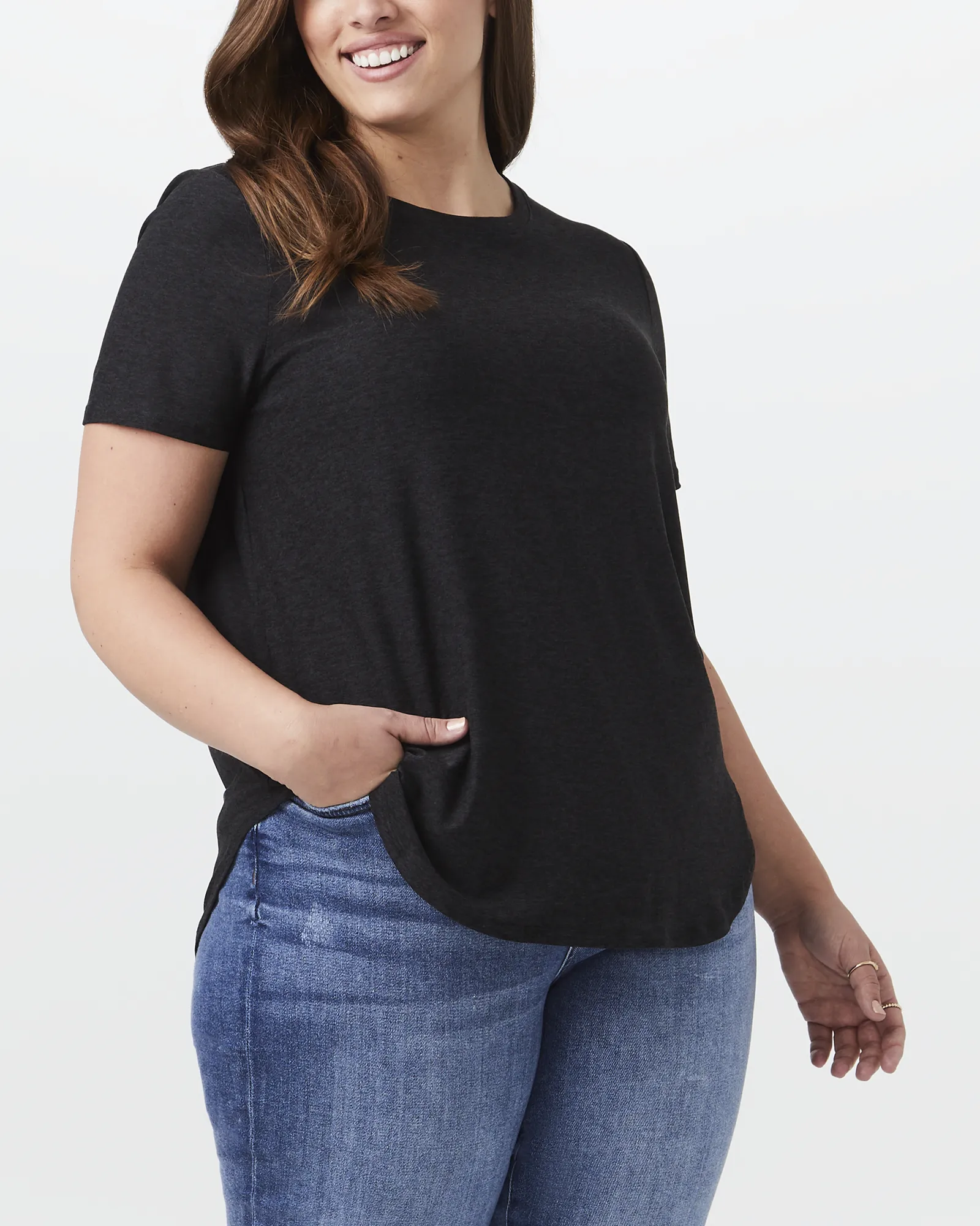 Ramona Short-Sleeve Tee | Black