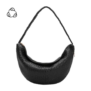 Raquel Black XL Recycled Vegan Shoulder Bag - FINAL SALE