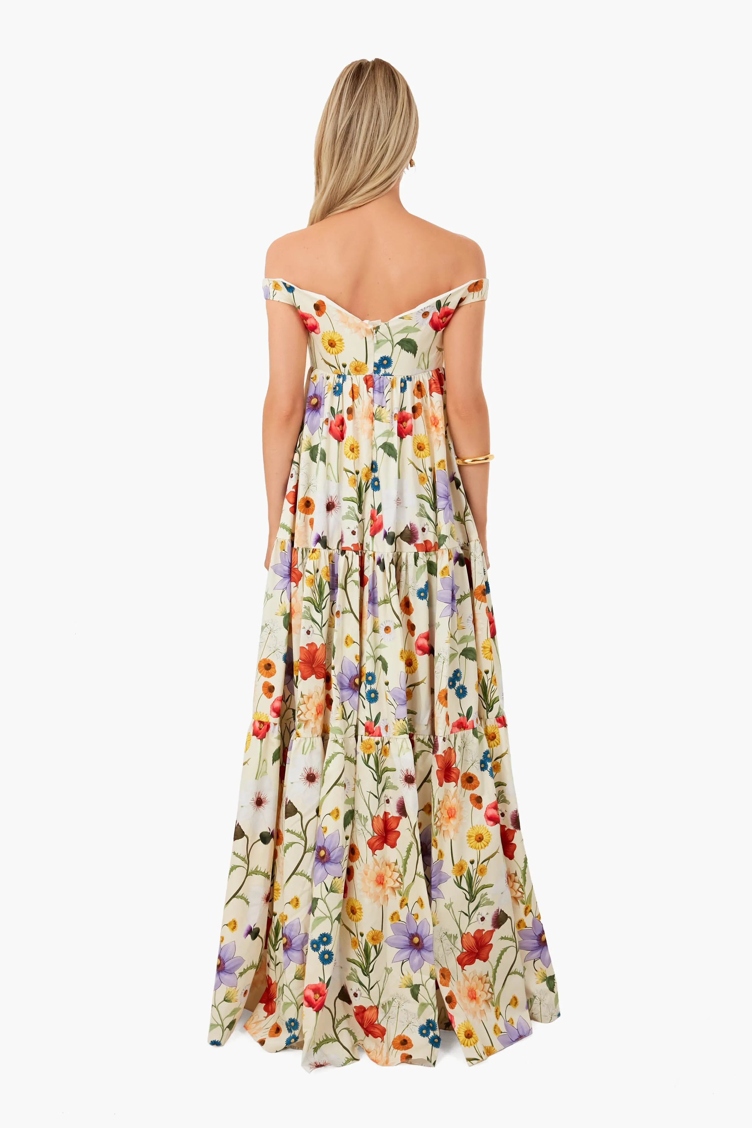 Ravello Cream Athena Cotton Dress