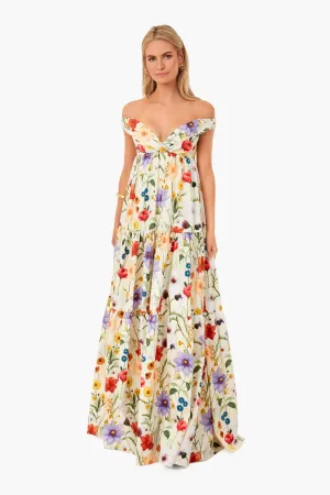 Ravello Cream Athena Cotton Dress