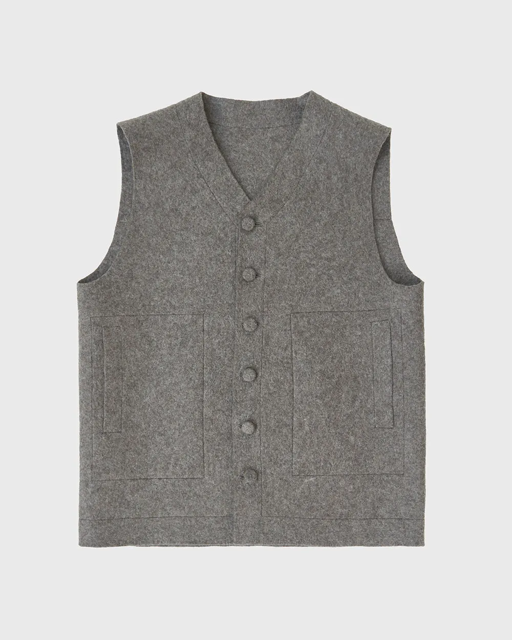 Raw Felt Vest