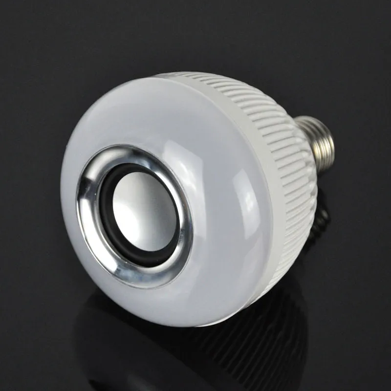 RAYWAY Smart RGBW Wireless Bluetooth Speaker Bulb Xmas Music Playing Dimmable 12W E27 LED Bulb Light Lamp 24 Keys Remote Control
