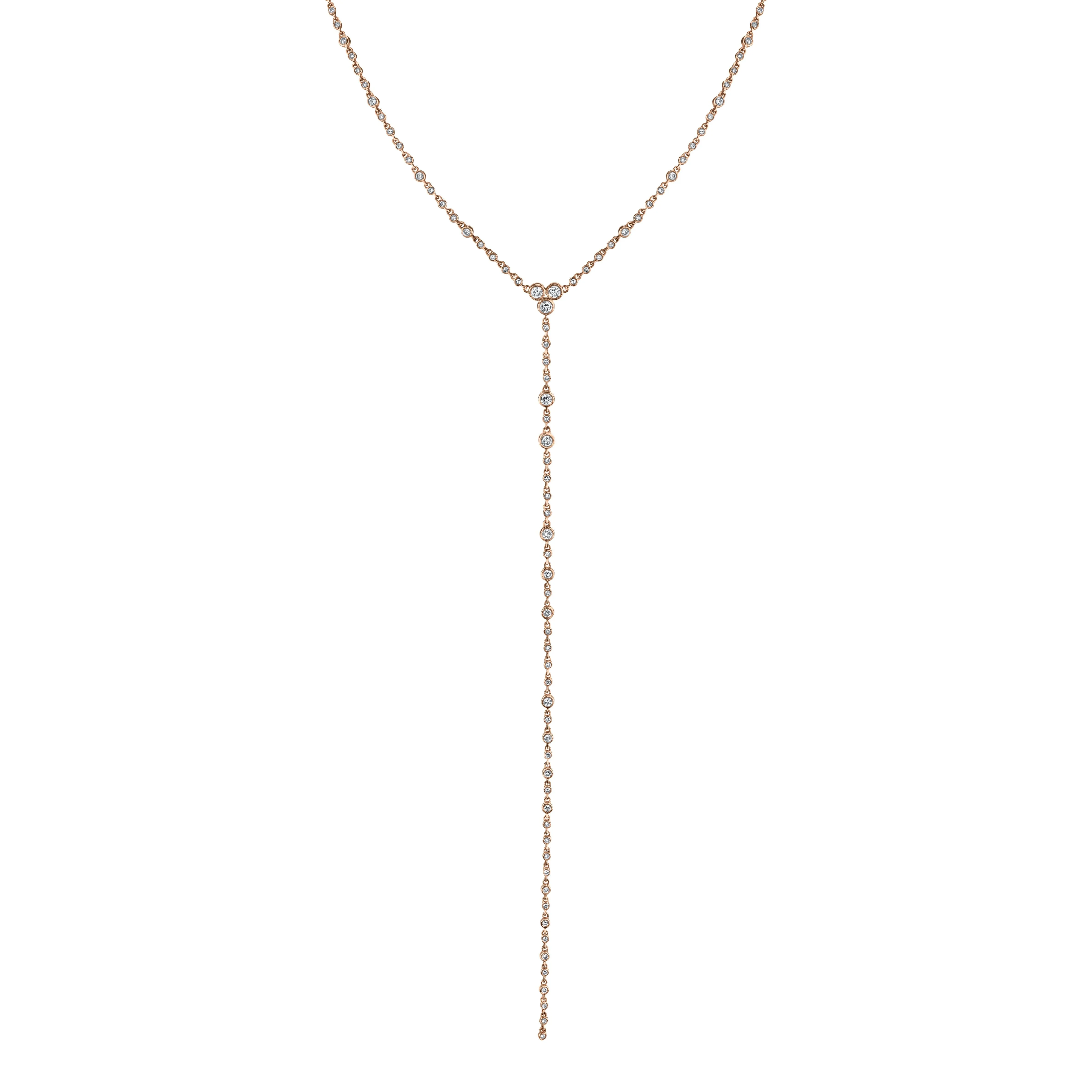 READY TO SHIP DIAMOND INFINITY Y NECKLACE