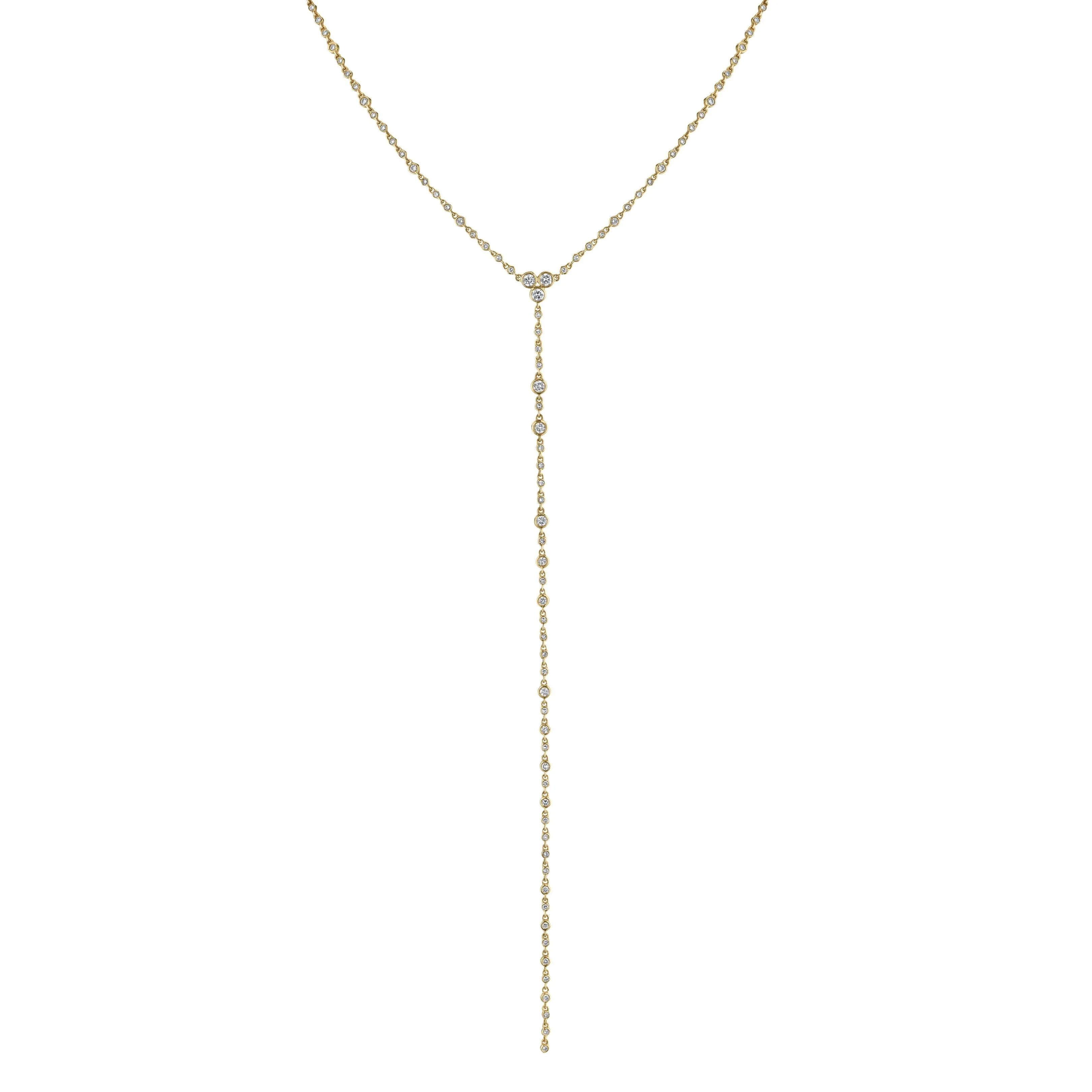 READY TO SHIP DIAMOND INFINITY Y NECKLACE
