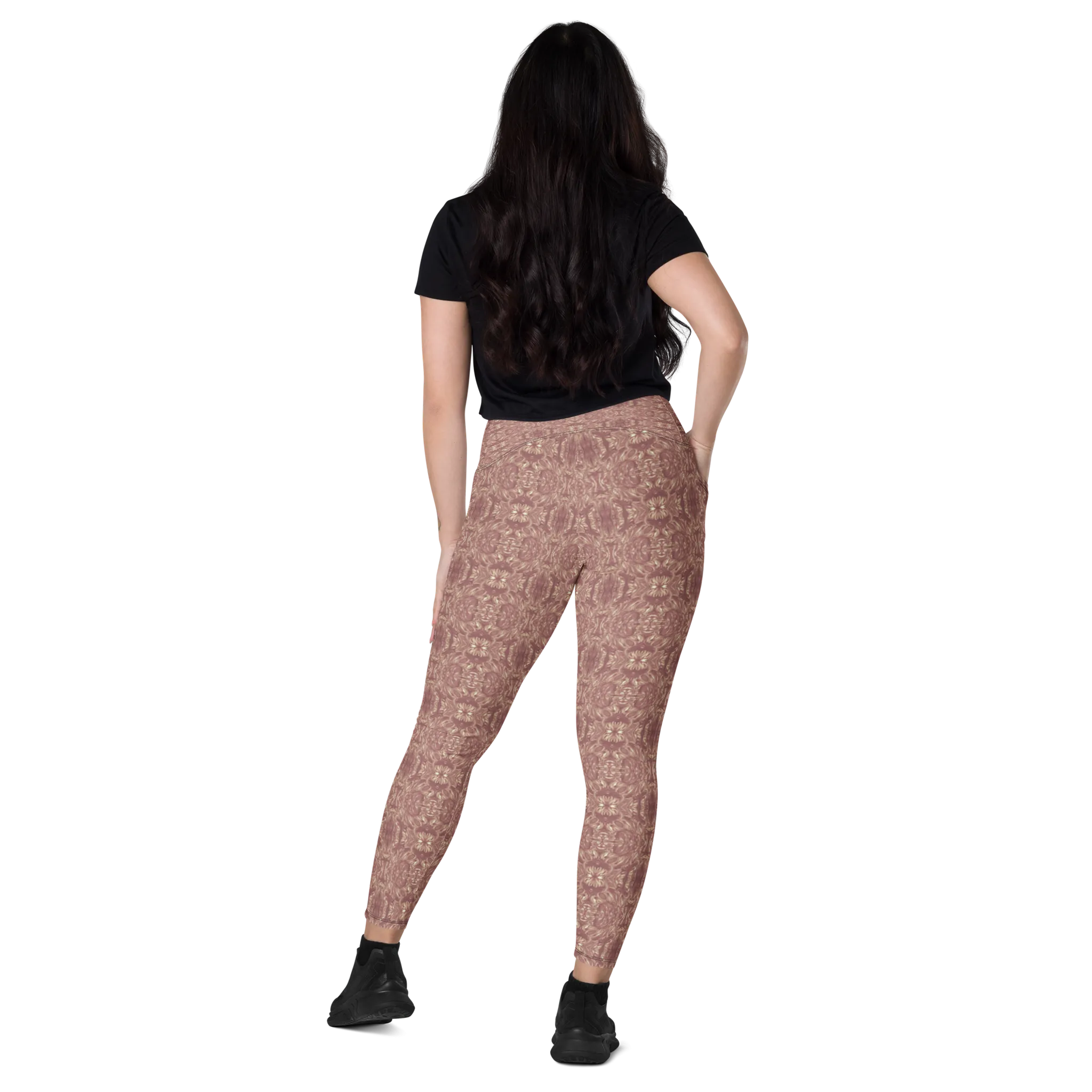 Recursia Bohemian Dream Leggings With Pockets In Pink