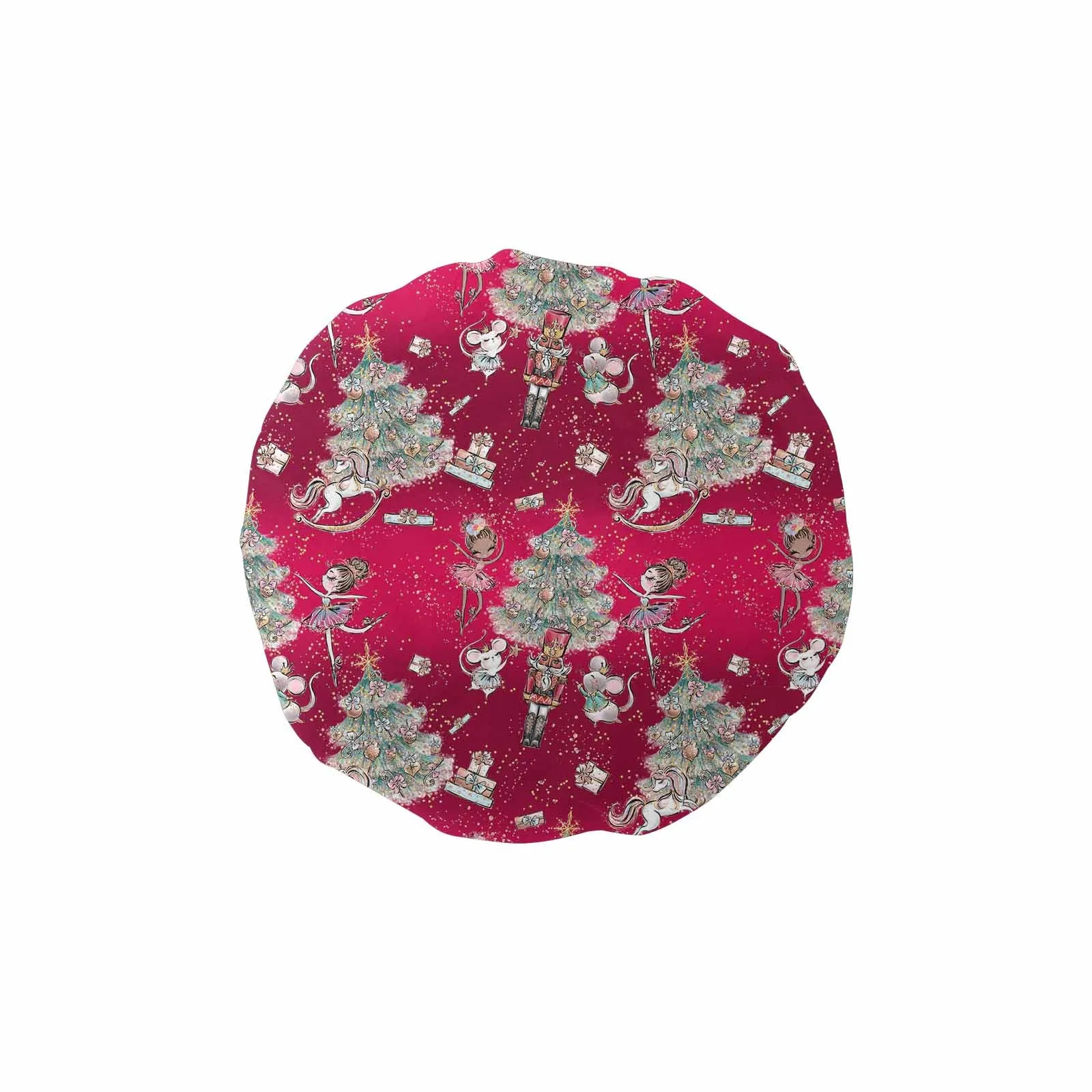 Red Christmas  Shower Cap