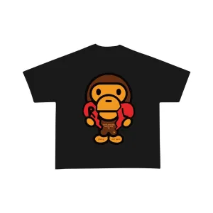 Red Letters Not Bape Tee - Black