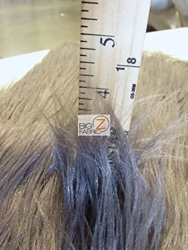 Red Solid Gorilla Animal Long Pile Faux Fur Fabric / Sold By The Yard