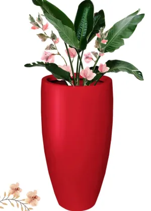 Red Tall Fibre Planter CCN 01
