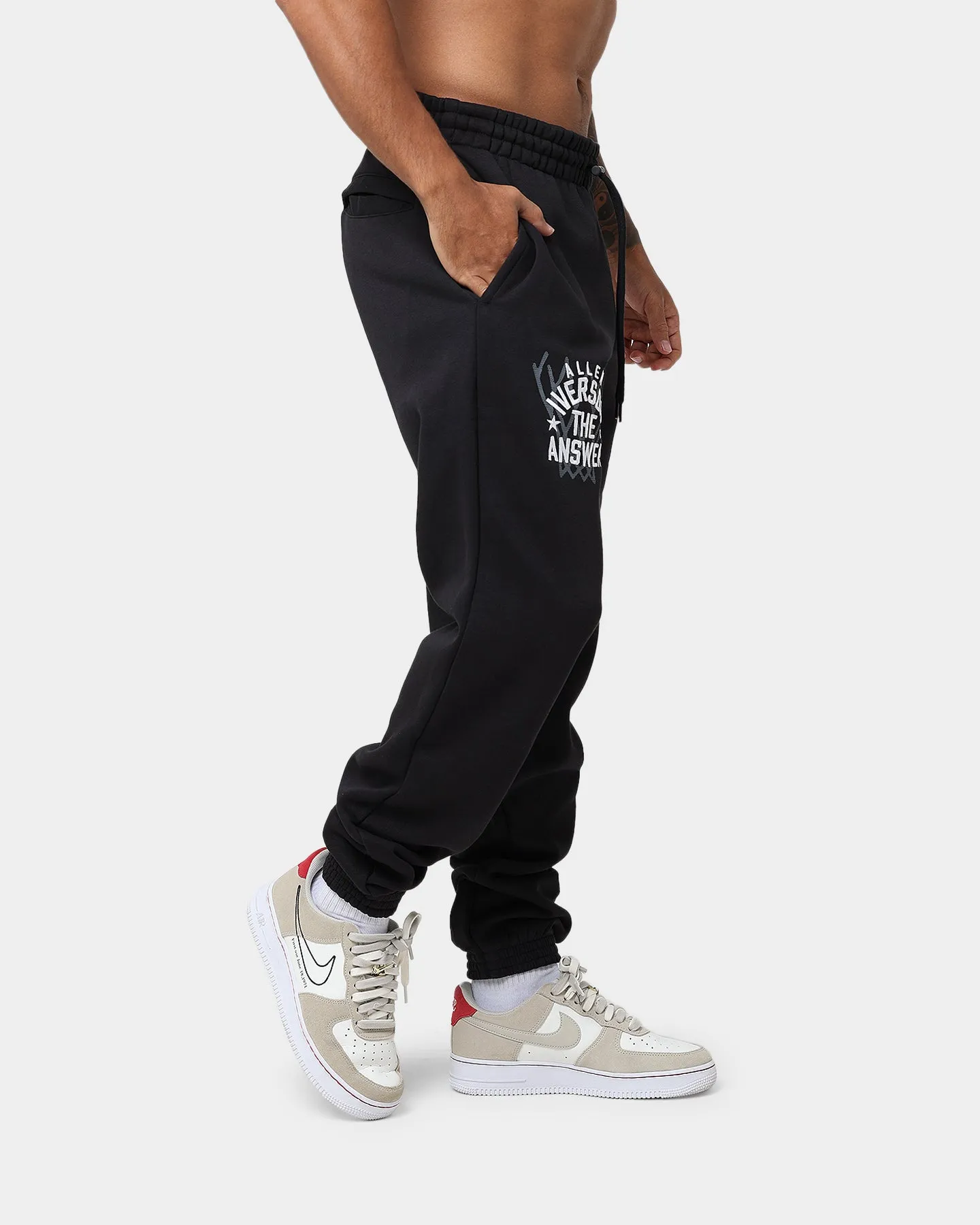 Reebok Iverson Basketball Fleece Pants Black