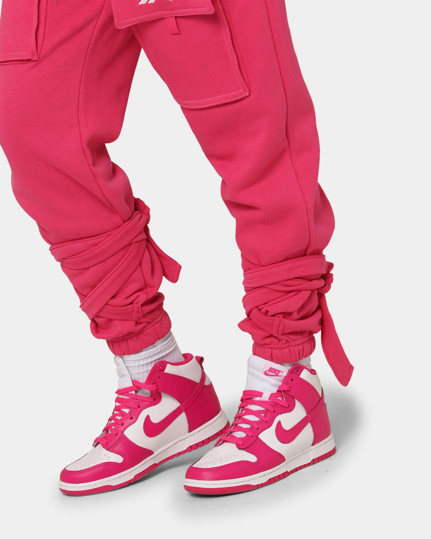 Reebok Women's Cardi B X Reebok Knit Pants Pink Fusion
