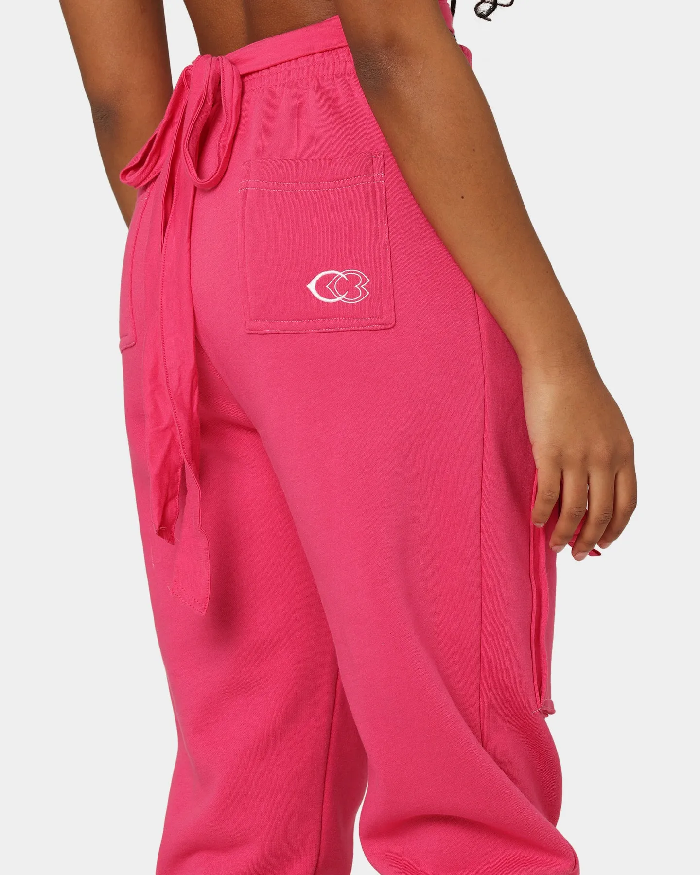 Reebok Women's Cardi B X Reebok Knit Pants Pink Fusion