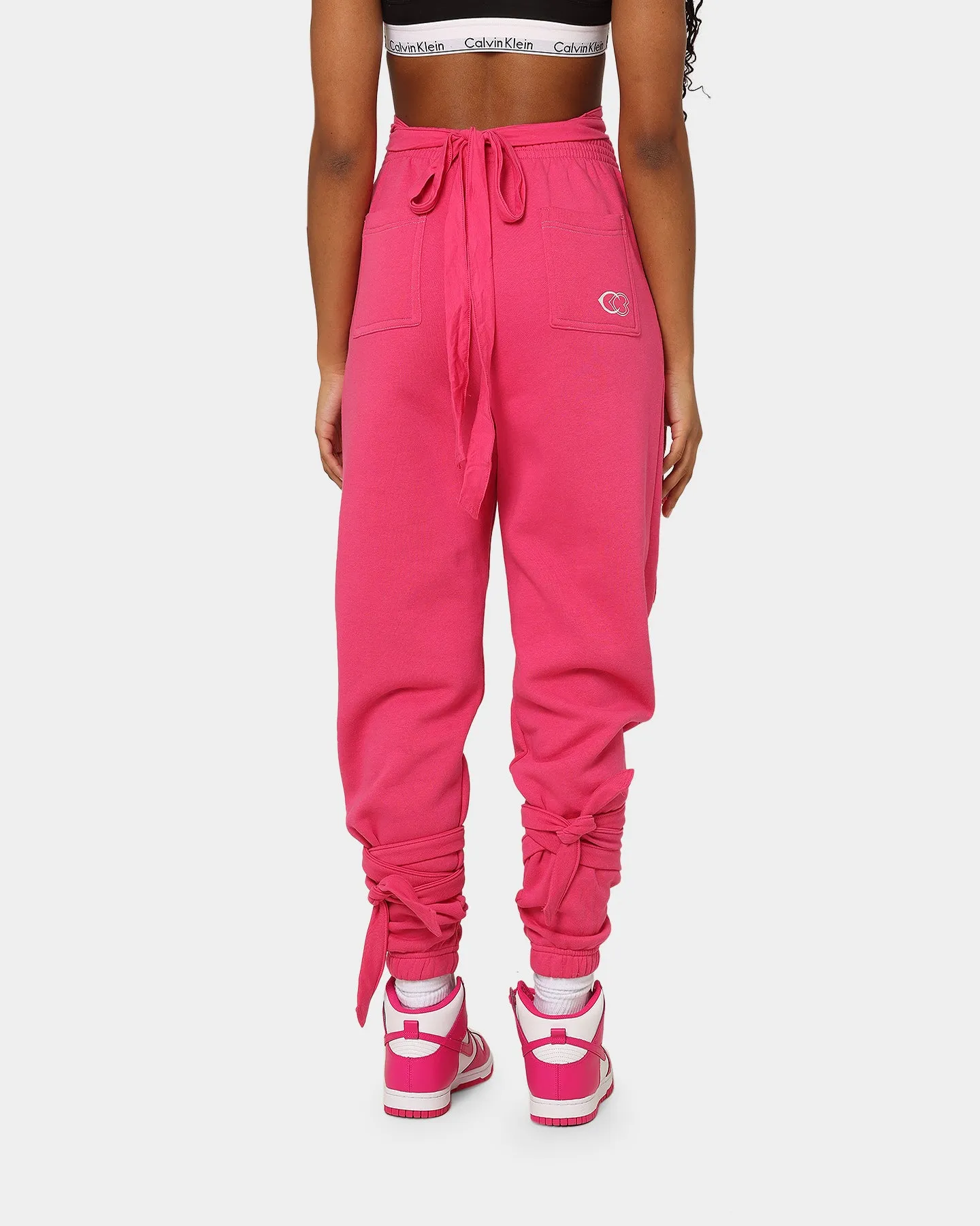 Reebok Women's Cardi B X Reebok Knit Pants Pink Fusion