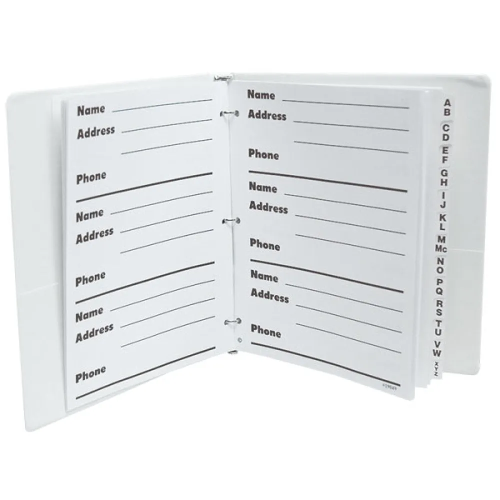 REFILLS PAGES for Compact Edition Giant Print Address Book for Low Vision