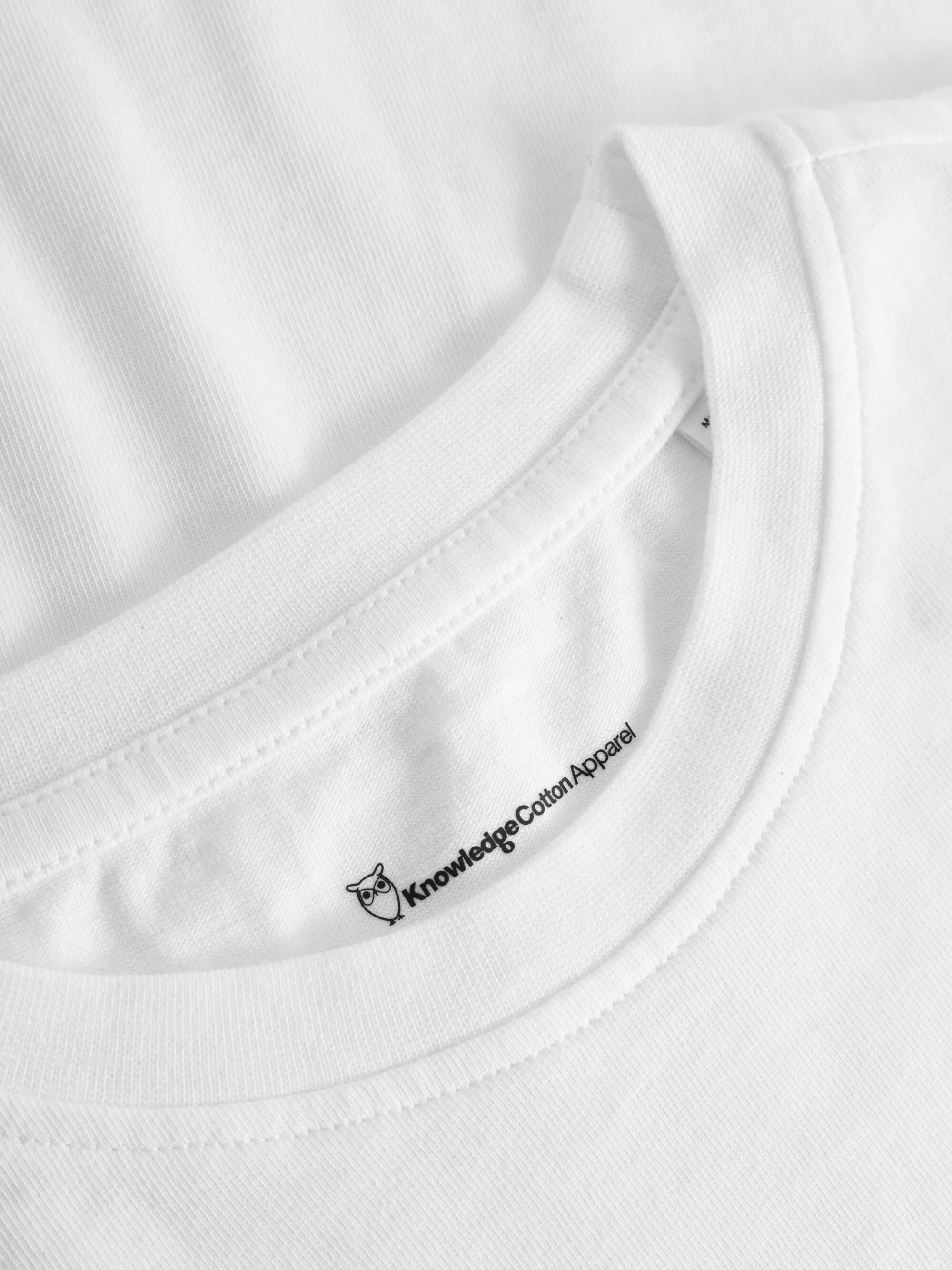 Regular fit badge long sleeved - Bright White
