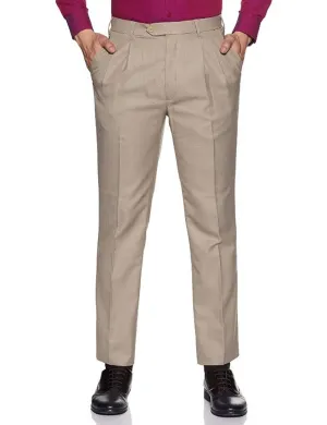 Regular Fit Men Cotton Formal Trousers