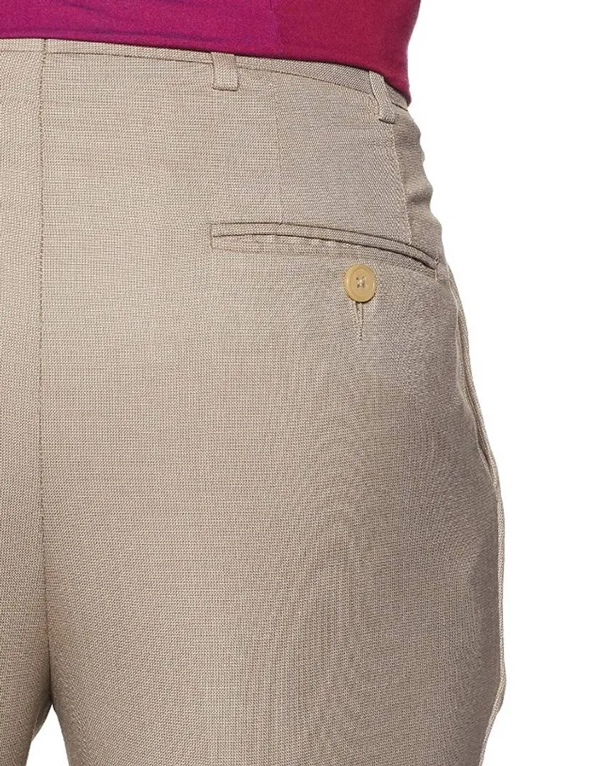 Regular Fit Men Cotton Formal Trousers