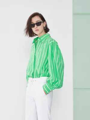 Relaxed Cotton Blend Shirt