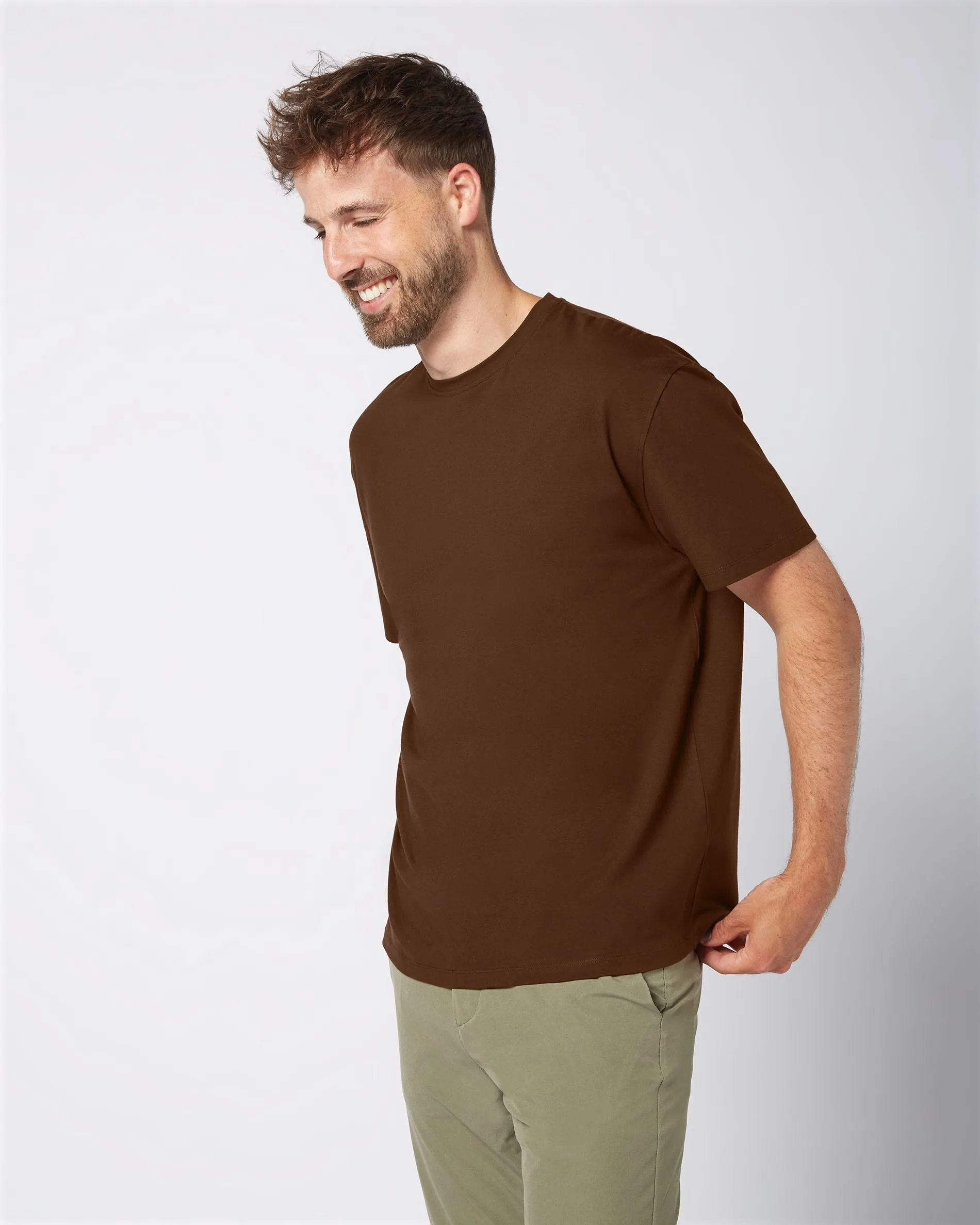 Relaxed T-shirt Moderate Brown