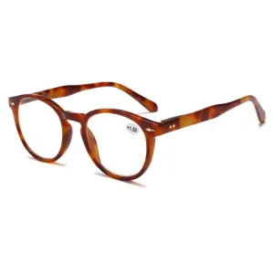 Retro Flexible Durable Portability HD Presbyopic Glasses  150(Beanflower)