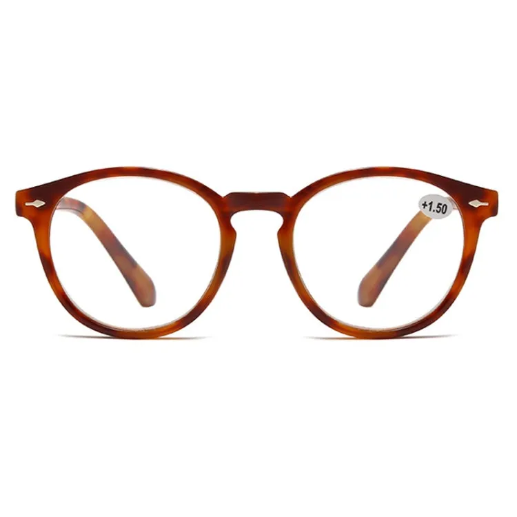 Retro Flexible Durable Portability HD Presbyopic Glasses  300(Beanflower)