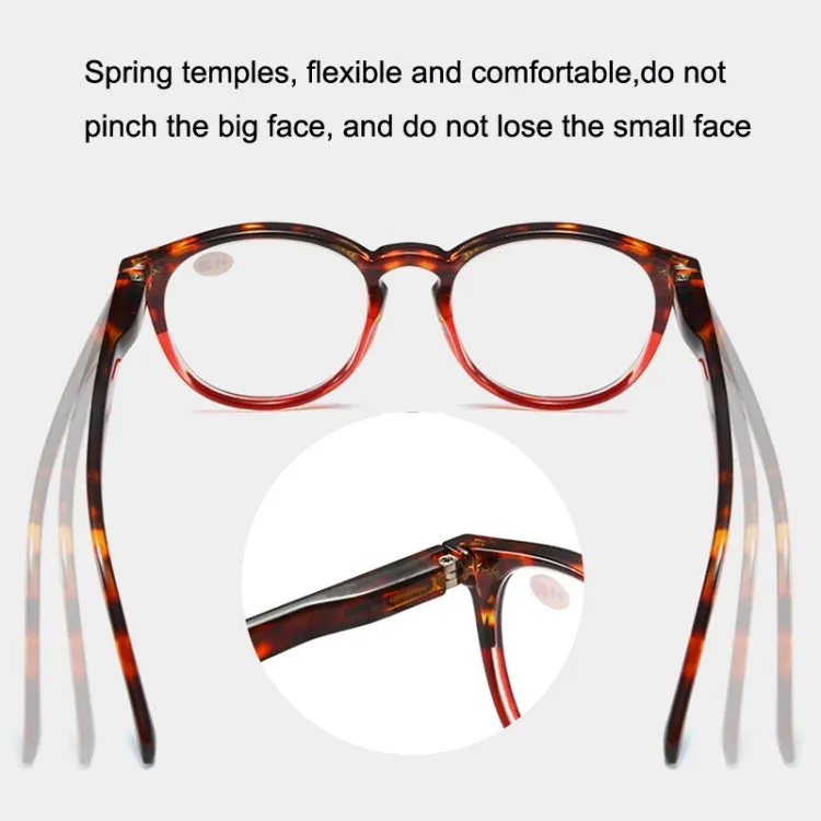 Retro Flexible Durable Portability HD Presbyopic Glasses  300(Beanflower)