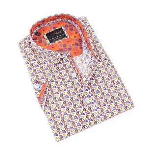 Retro Print Short Sleeve Shirt