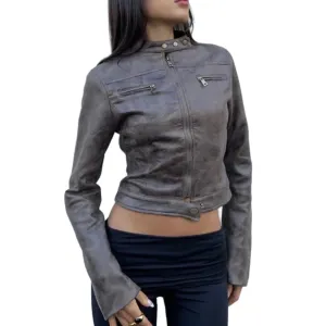 Retro Short Jacket for Women. Fashionable Y2k Style