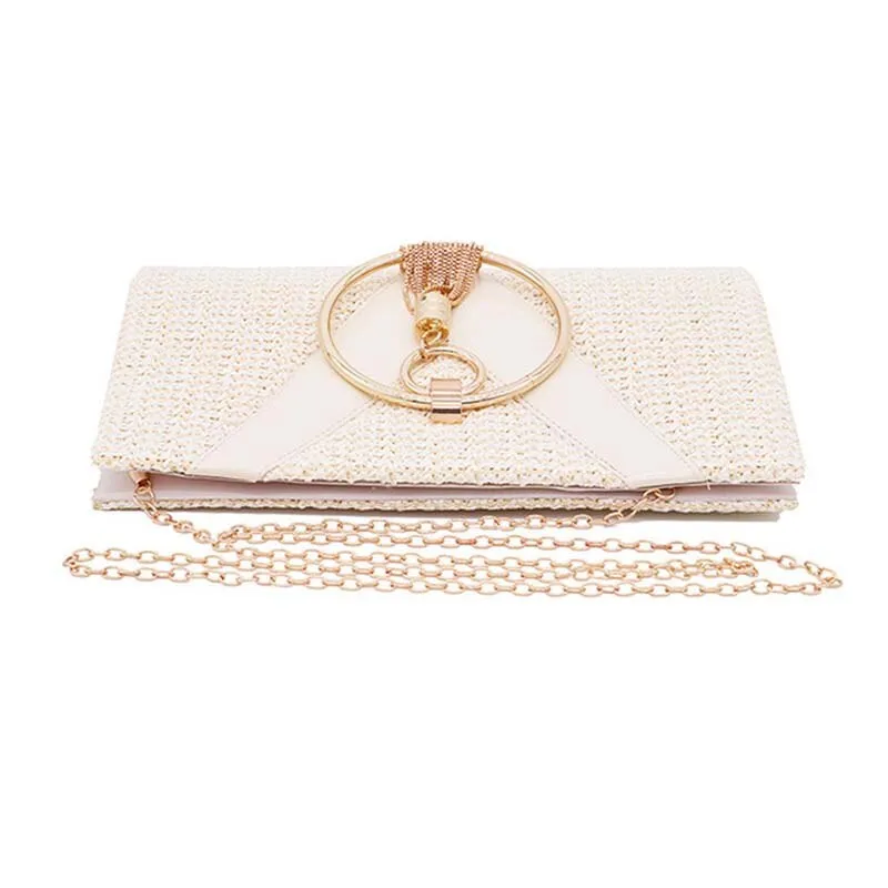 Retro Weave Elegant Tassel Evening Bag 45