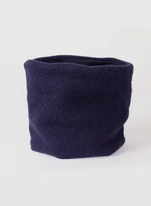 Rice Stitch Snoody in Navy