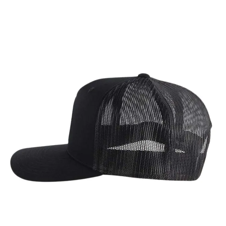 Ringers Western Signature Bull Trucker - Black with Black & White Patch