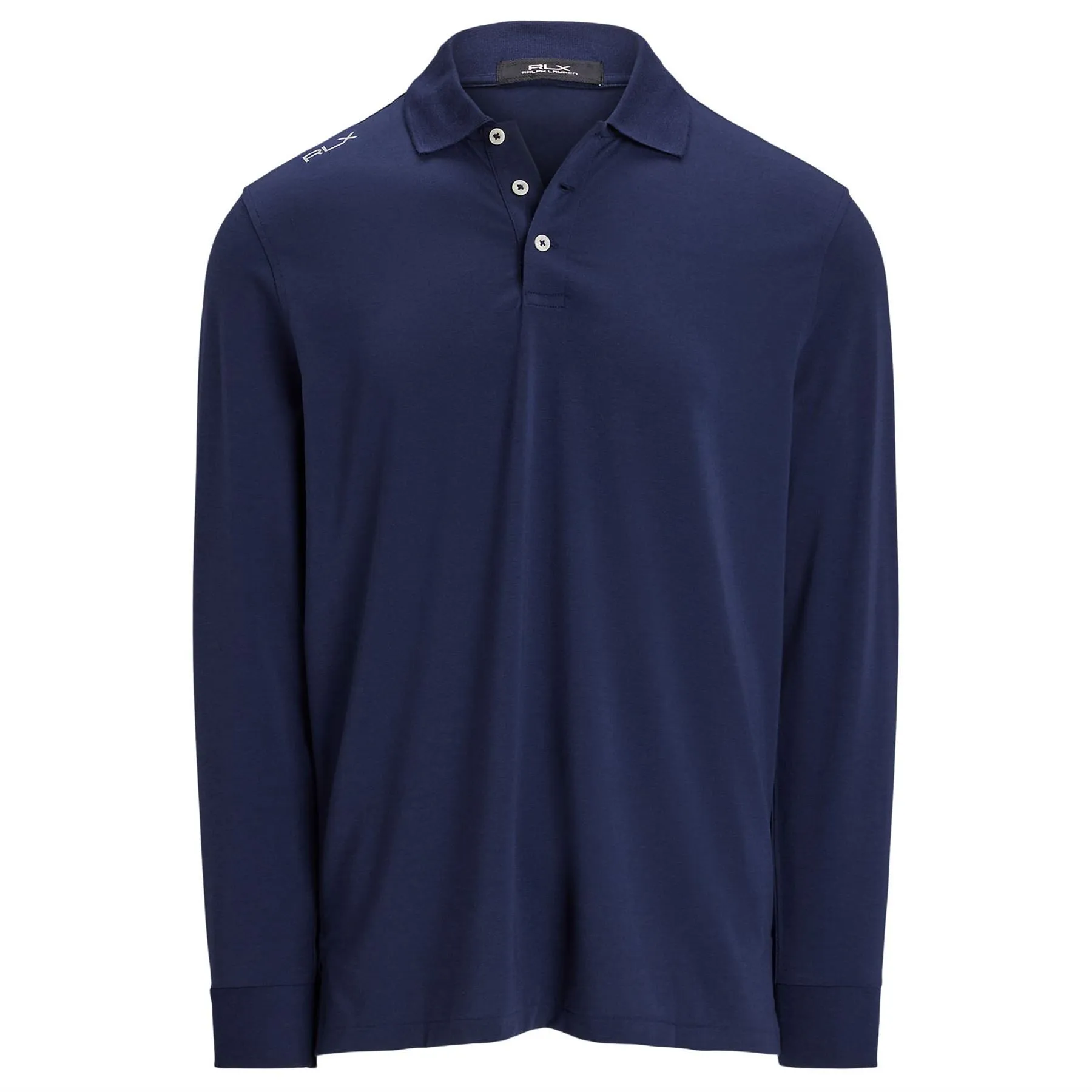 RLX Lounge Jersey LS Polo Refined Navy - 2024