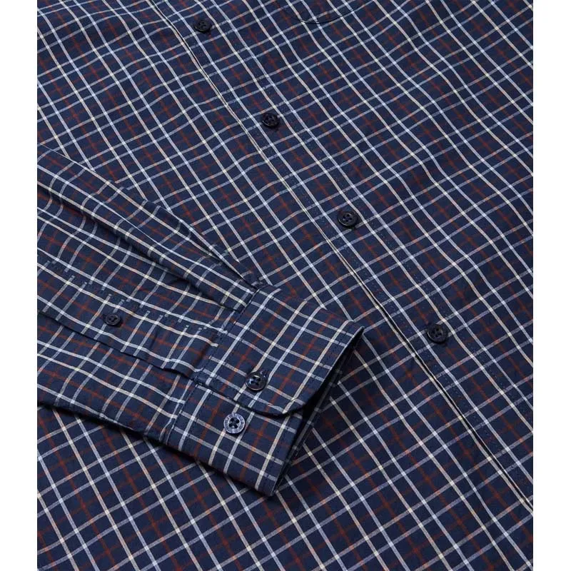 R.M.Williams Classic Mens Shirt - Navy/Red/Cream