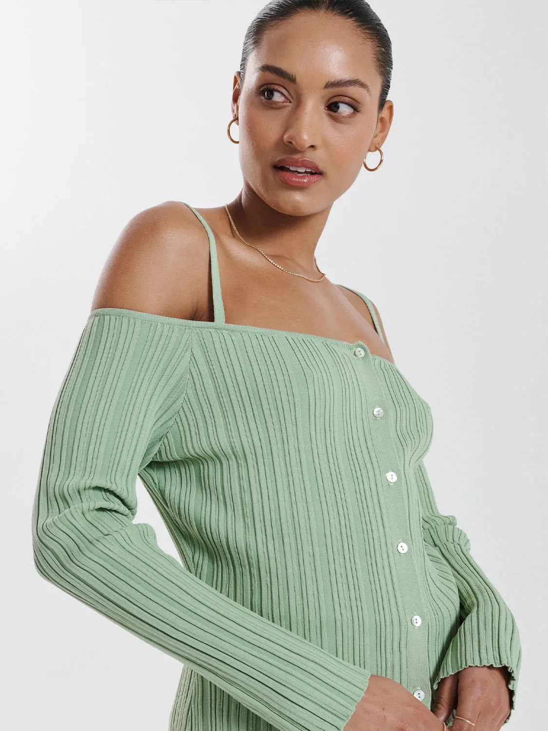 Roberta Knit Dress - Seagrass