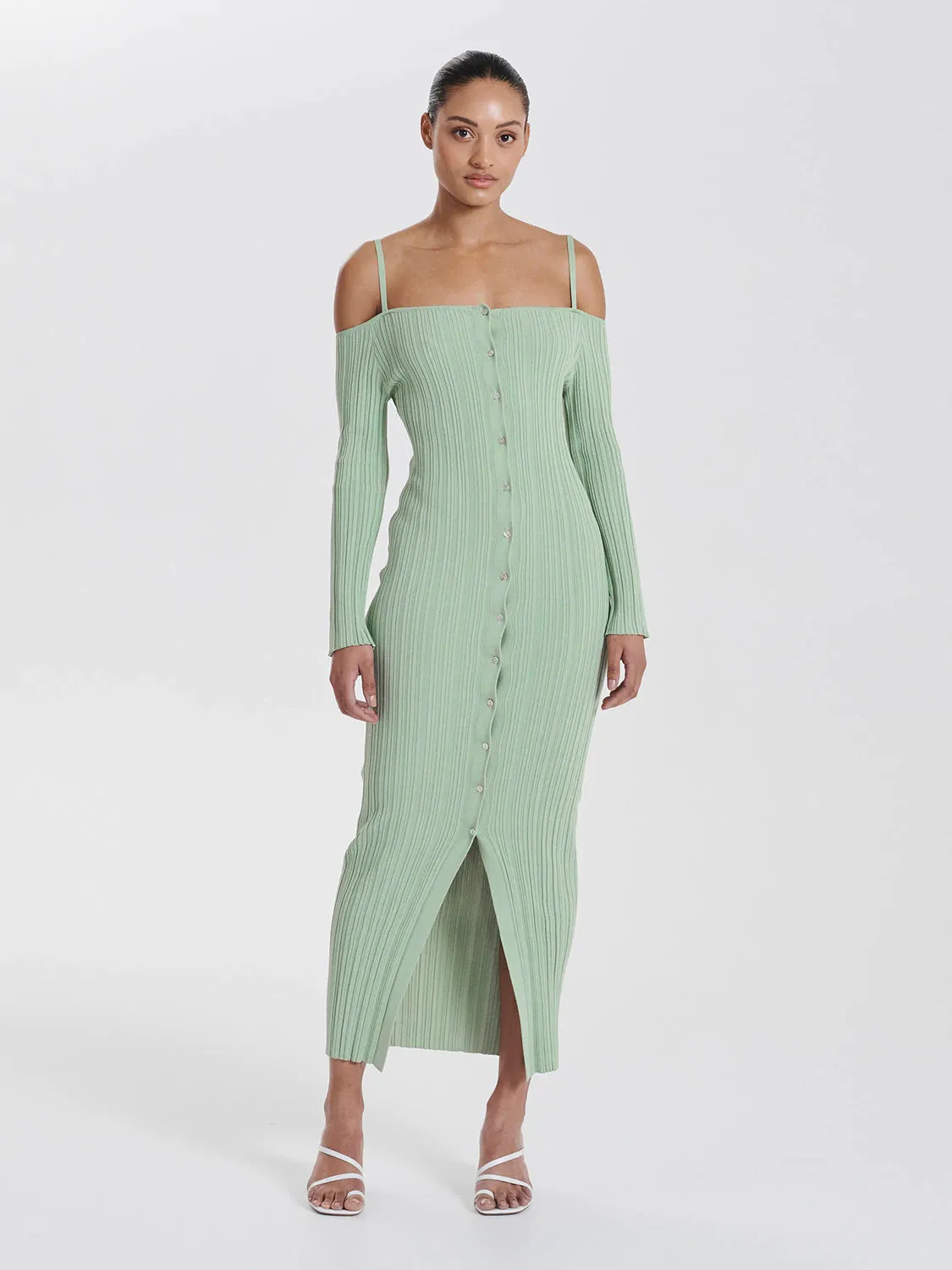 Roberta Knit Dress - Seagrass