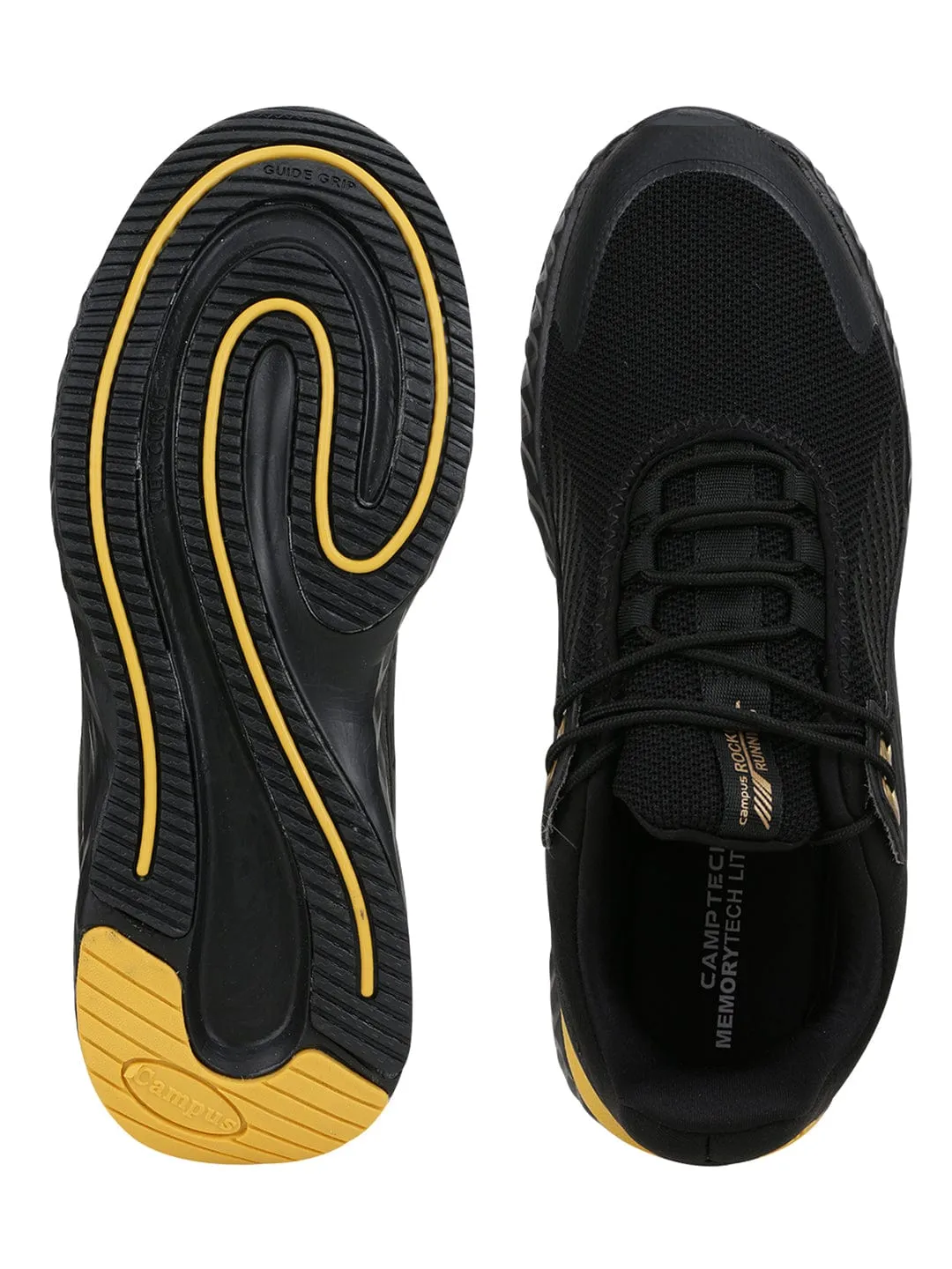 ROCKET PRO Black Men's Sports Shoes