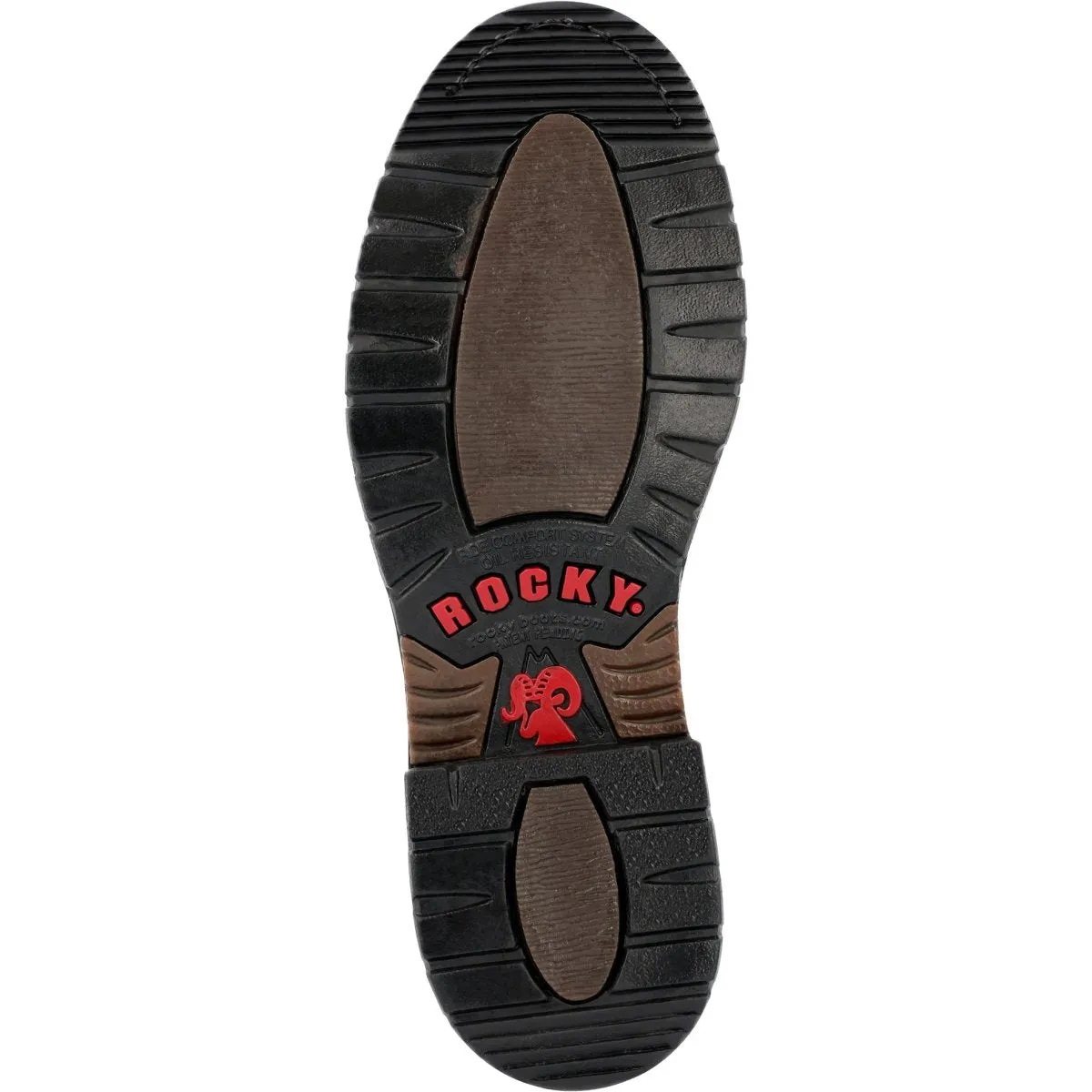 Rocky Original Ride Men's Steel Toe Western Work Boots Rkw0419 In Brown