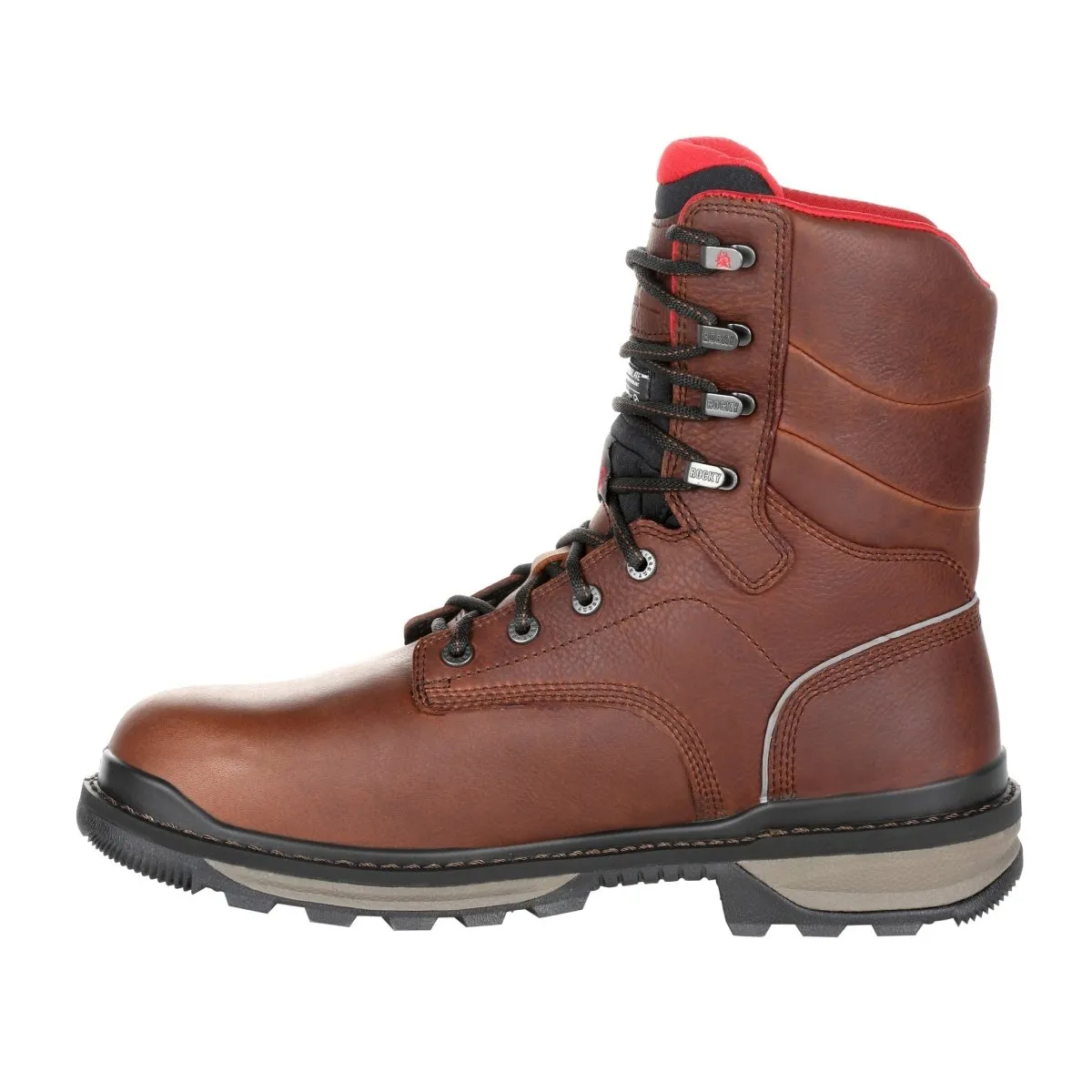 Rocky Rams Horn Men's Composite Toe Waterproof 800G Insulated Work Boots Rkk0284 In Brown