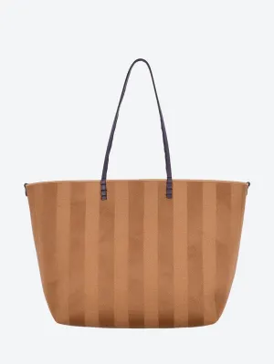 Roll large pequin jacquard handbag