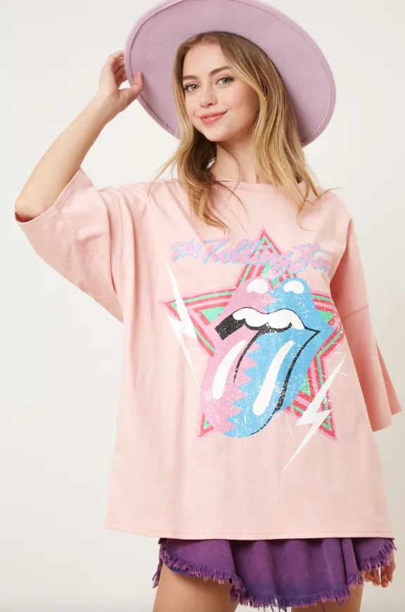 Rolling Stones Oversized Graphic Tee