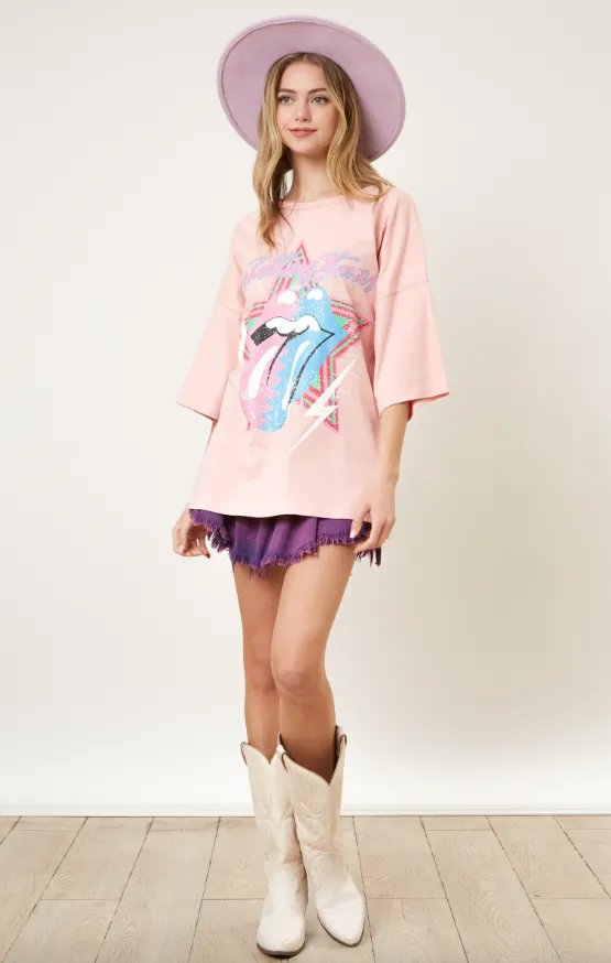 Rolling Stones Oversized Graphic Tee